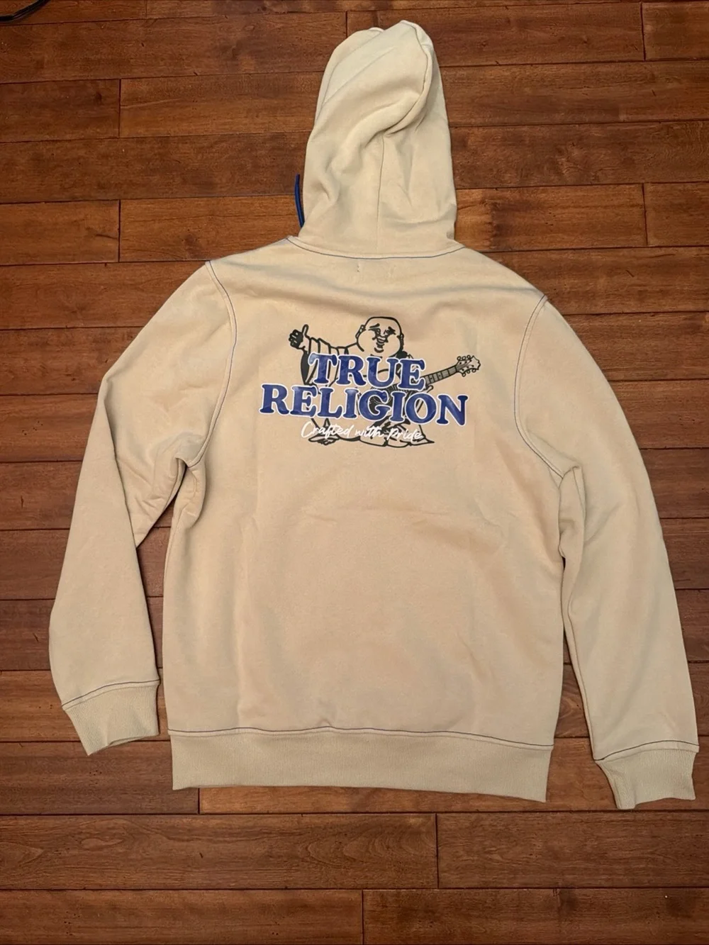 true religion hoodie with Buddha logo